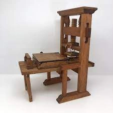 Relive History Gutenberg's Printing Press Miniature Replica