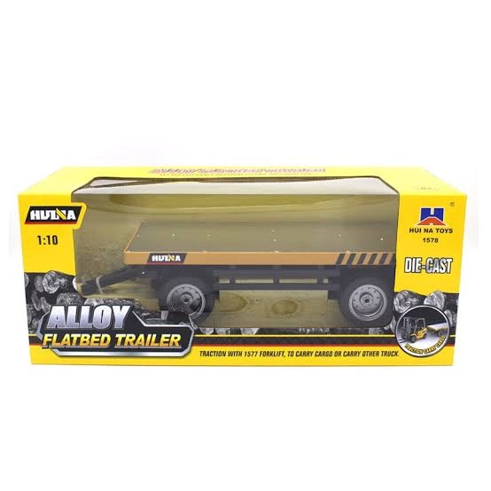 Heavy-Duty 1/10 Flatbed Trailer: Your Cargo's Reliable Ride!